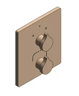 Objeto BIM para Misturador termostático de parede para ducha